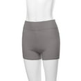 thumbnail image 5 of A2Y Women's Basic Solid Premium Cotton High Rise Bike Shorts Mid Grey 1XL, 5 of 6