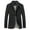 Black, variant on WREESH Fashion Winter Jacket Men Casual Solid Button Blazer Suit Back Long Sleeves Jacket Olive Green