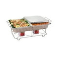 thumbnail image 4 of 10-Piece Disposable Chafing Buffet Set with Fuel-Food Warming Kit-Catering, Parties & Events-Includes Silver Racks, Aluminum Trays, Utensils & Gel Fuel, Party Dimensions Brand., 4 of 4