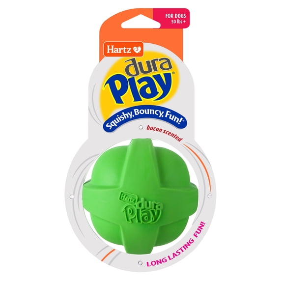 Hartz Dura Play Ball Dog Toy, Large, Color May Vary