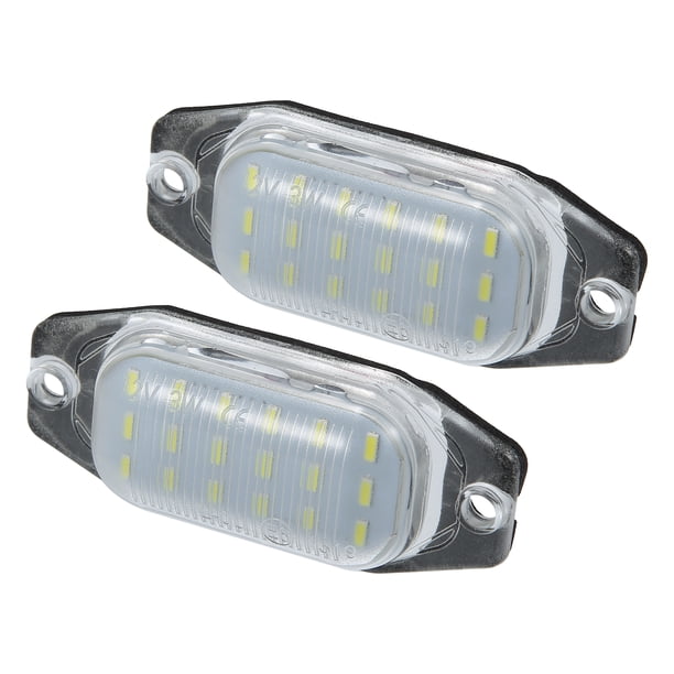 Coche 6500K blanco 3528SMD LED luz de matrícula montaje 8127124010 para Toyota 4Runner 1989-1992 para Lexus LX 450 1996-1998 ABS transparente (juego de 2)