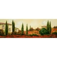 thumbnail image 3 of Borelli, Guido 14x7 Black Modern Framed Museum Art Print Titled - Tre Case Tra I Papaveri, 3 of 5