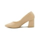 thumbnail image 2 of Zapatilla Cerrada Tacon Ancho Oficina Formal Color Beige beige 22.5, 2 of 7