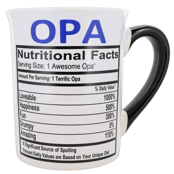 Cottage Creek Opa 16oz. Opa White Ceramic Coffee Mug