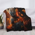 thumbnail image 3 of Yiaed Cute Maple Leaf Koala Print Blanket Throw Blanket Soft Cozy Flannel Blanket for Home Bed Sofa Couch Chair-50"x40", 3 of 6