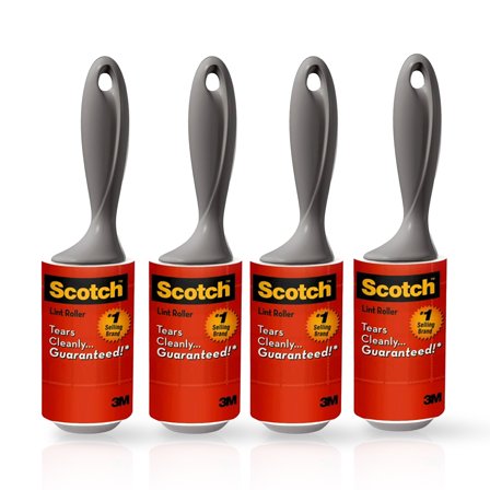 Scotch Lint Roller 56 Sheets (10.1 cm x 8.96 m), 4 Pack