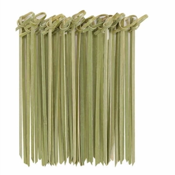 Pics Noués Naturels 200 Pcs Mini Bâtons Alimentaires pour hors-D'œuvre Fruits Accessoires Décoratifs pour & Fêtes Texture Bois Bâtons de Rôtissage Hot-Dog Brochettes Titane Gril Vertical avec Brochettes S Plus