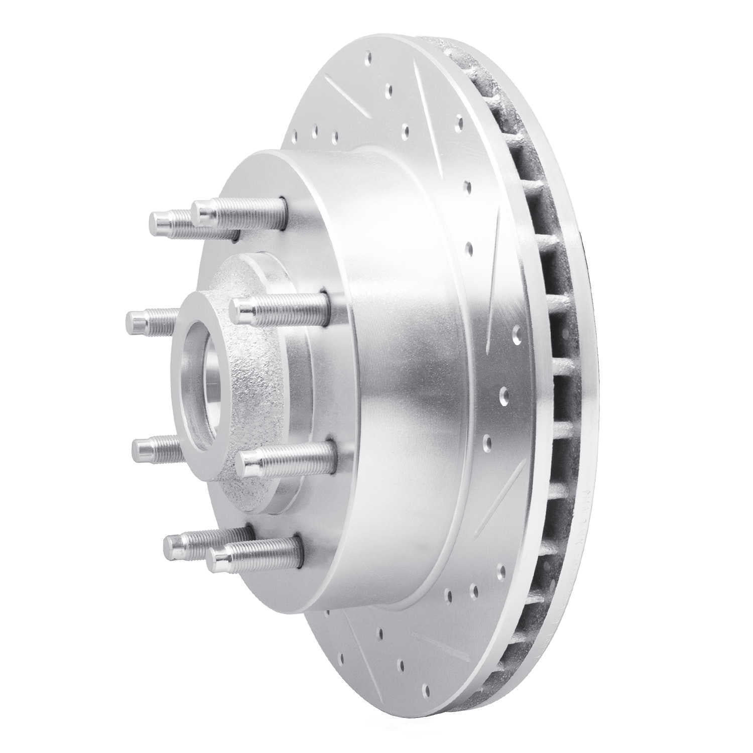 Dynamic Friction Company 631-40086R DFC Brake Rotor - Drilled And Slotted - Silver