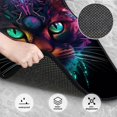 thumbnail image 3 of Fotbe Futuristic Cat Warrior Juego de 4 Tapetes para Auto con Estampado – Alfombrillas de Goma Reforzada, Diseño Antideslizante, Protección para Todo el Año – Vehículos, Autos, Camionetas y SUVs, 3 of 7