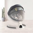 thumbnail image 2 of Baby Swing for Newborn to 12 Months, 5 Motion Modes & 3Stage Angle Adjustment, Bluetooth Music & Remote Control (battery not included), Removable Mosquito Net, Lightweight Aluminium Frame,, 2 of 7