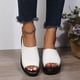 thumbnail image 5 of Sandalias de cuña con puntera abierta sandalias de playa de verano zapatos de vestir casuales para mujer, 5 of 9