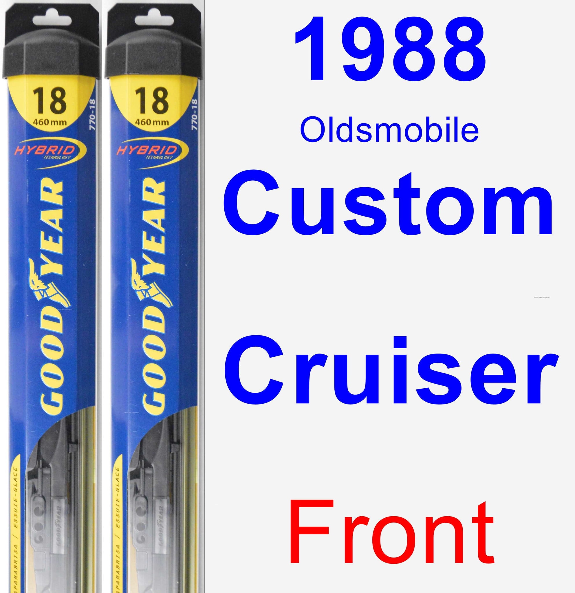 1988 Oldsmobile Custom Cruiser Wiper Blade Set/Kit (Front) (2 Blades