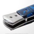 thumbnail image 6 of Munetoshi 9" Blue Wood Handle Spring Button Folding Comb Hair Styling Pocket Carrying, 6 of 6