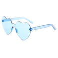 thumbnail image 3 of Gafas de sol con forma de corazón, tendencia europea y americana, gafas de sol de una pieza sin montura, 3 of 5