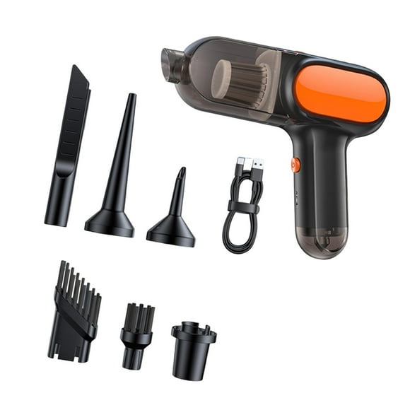 Aspiradora de coche,Aspiradora de coche de 2 niveles sin escobillas,Aspiradora inalámbrica de mano,Accesorios portátiles recargables de 5 V,Limpieza Rápida Profesional Práctica,Potente
