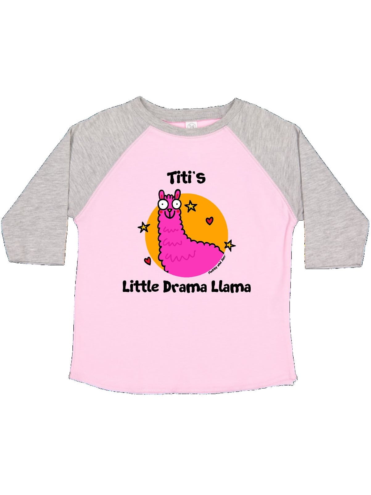 inktastic Valentines Day This Llama Loves Her Titi Toddler T-Shirt