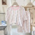 thumbnail image 2 of UAYOTSE Toddler Kids Boy Girl Pajamas Set Gentle Breathable Fun Doodle Print Sleepwear Crewneck Top and Relaxed Pants 2Pieces 12M-5T, 2 of 4