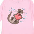 thumbnail image 4 of Inktastic Cute Smiling Valentine's Day Otter with Heart Boys or Girls Long Sleeve Toddler T-Shirt, 4 of 5