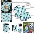thumbnail image 6 of Pzuqiu Blue Sea Turtle Car Seat Cover for Back Seat Sedan Scratchproof and Nonslip Dog Hammock with Classic Triangle Bandana Scarf & Large Capacity Hanging Car Trash Can, 6 of 6