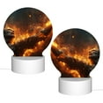 thumbnail image 2 of Balery Cool Fire Man Pattern Acrylic Night Light Gift with 3 Color ModesTouch-Sensitive LED Lamp Perfect Gift for Mother's Day, Birthday, or Christmas, 2 of 9