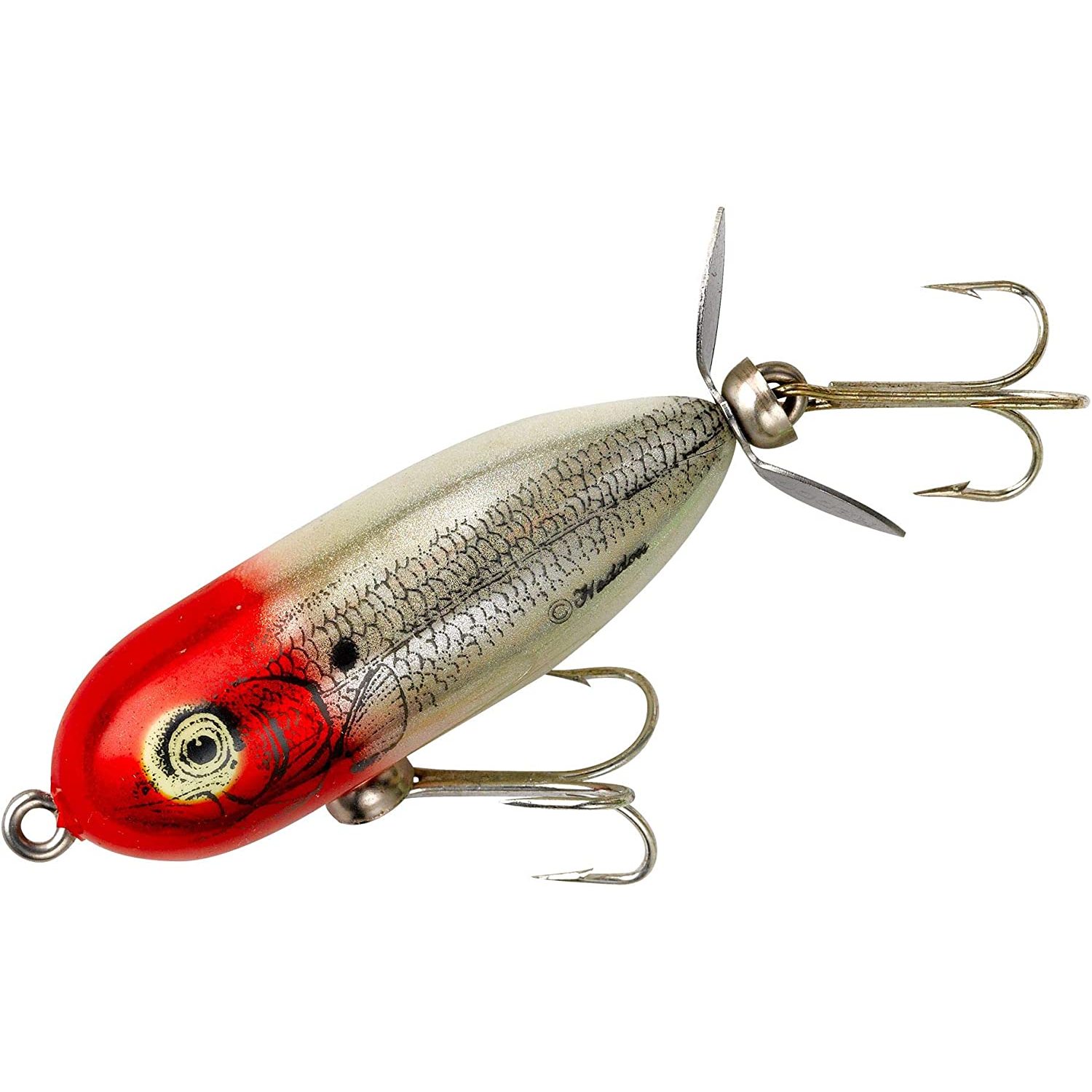 Torpedo PropBait Topwater Fishing Lure with Spinner Action, Natural