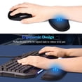 thumbnail image 3 of Wrist Rest Pad Keyboard Wrist Support Set Memory Foam Ergonomic Office Gaming and Keyboard Wrist Support Black, 3 of 7