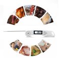thumbnail image 3 of Riwesomey Termómetro de cocina eléctrico de acero inoxidable Medidor digital de temperatura de alimentos Herramienta para freír aceite Hogar Cocina Type2 NO2 Riwesomey TO006610-02B, 3 of 6