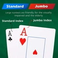 thumbnail image 3 of Metsyth Plastic Waterproof Playing Cards 4 Pack Poker Cards Jumbo Index Large Print Playing Cards for Adults Seniors Bulk Decks of Cards Set Professional Poker Cards, 3 of 6