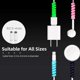 thumbnail image 4 of Spiral Data Line Protector, 2-Pack Silicone Cable Saver - Black, 4 of 5