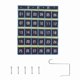 thumbnail image 1 of Organizador de Aula con GráFico de Bolsillo Numerado para Titulares de Calculadora de TeléFonos Celulares (30 Bolsillos, Bolsillos Azules), 1 of 1