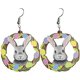 thumbnail image 1 of Pendientes colgantes de madera con estampado de setas de huevo de pato de conejo de Pascua coloridos para mujeres y niñas, joyería esquí esquí Gafas de esquí, 1 of 1