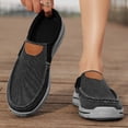thumbnail image 5 of Mens Casual Anti Slip Loafers Hiking Outdoor Canvas Flat Shoes Breathable Comfortable Soft Bottom Driving Shoes Black 11.5 US, 5 of 7