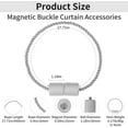 thumbnail image 5 of 6 Pack Magnetic Curtain Tiebacks Decor Rope Curtain Holdbacks Modern Curtain Ties for Drapes, 5 of 5