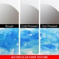 thumbnail image 2 of czcpp-9×12" Cotton Watercolor Paper Block, Textured Surface Watercolor Paper, Rough Grain, 140lb/300gsm, 20 Sheets for Watercolor Gouache Ink Acrylic and More, 2 of 4