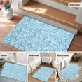 thumbnail image 5 of Entryway Rug 2'x3', Blue Spring Floral Small Rug for Kitchen Bathroom Door Mat Indoor Entrance, Farmhouse Flowers Elegant Pastoral Non-Slip Area Rugs Floor Mats Carpet Front Door Rugs, 5 of 8