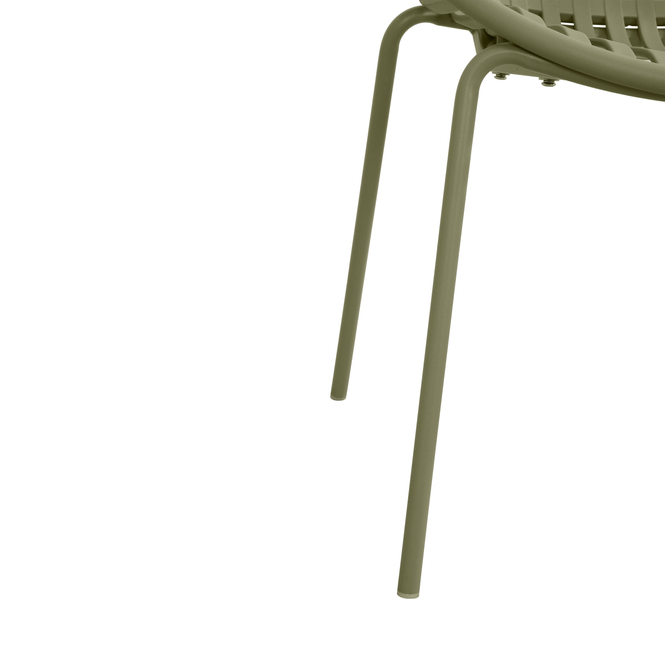 Christopher Knight Home Modern Stackable Patio Dining Chairs, Metal Legs and Plastic Backrest, Green, Set of 2
