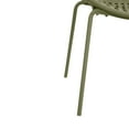 thumbnail image 4 of Christopher Knight Home Modern Stackable Patio Dining Chairs, Metal Legs and Plastic Backrest, Green, Set of 2, 4 of 9