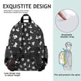 thumbnail image 5 of Dark Celestial Students Backpack with Gothic Moon and Starry Night Print, Cosmic Astronomical Design, Adjustable Straps and Water-resistant for Everyday Use, 5 of 5