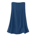 thumbnail image 5 of Women's Plain Double Layer Tank Top Summer Loose Fit Scoop Neck Sleeveless Tee Tank Flowy Casual Daily Wear Tops Navy, 5 of 9
