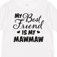 thumbnail image 4 of Inktastic My Best Friend is My Mawmaw with Hearts Boys or Girls Long Sleeve Toddler T-Shirt, 4 of 5