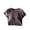 Dark Gray, variant on WREESH Women's Built-In Bra Workout Tops Short Sleeve Crop Top with Slim Fitted, Chest Pad, and Solid Color for Versatile Wear Black