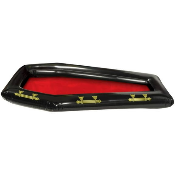 Party Central Inflatable Coffin Halloween Buffet Coolers - 42" - Pack of 6