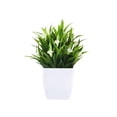 thumbnail image 3 of SSZMDLB 4Pcs Artificial Plants Indoor, Small Faux Plants With Flowers, Plastic Fake Plants For Home Office Desk Decor, Bathroom Kitchen Tabletop Decor, Mini Artificial Greenery, 3 of 9