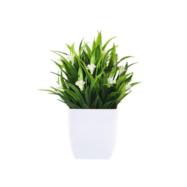 Escritorios de Oficina en el Hogar Plantas Artificiales Pequeñas, Plantas Artificiales, Flores de Interior, Decoración Del Hogar, Baño, Cocina, Decoración de Escritorio de Oficina Escritorios Pequeños