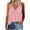 Pink, variant on AherBiu Sequin Tank Tops for Women Sparkly Party Clubwear V Neck Spaghetti Strap Sleeveless Loose Shirts