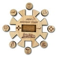 thumbnail image 2 of Creative Crafthouse Mexican Train Hub & Tokens, New Mexico Edition Wood Accessories, USA Made, 2 of 6