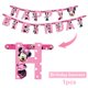 thumbnail image 1 of Disney-adornos para tartas de Minnie Mouse rosa, decoración para cupcakes de ratón para fiesta de cumpleaños para niñas y niños, suministros para Baby Shower, 24 piezas, 1 of 4
