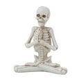 thumbnail image 2 of Skeleton Yoga Figurines for Home Decor, Halloween Resin Statues Spiritual Meditation Sculptures for Bookshelf Table Countertop Decor, 2 of 5