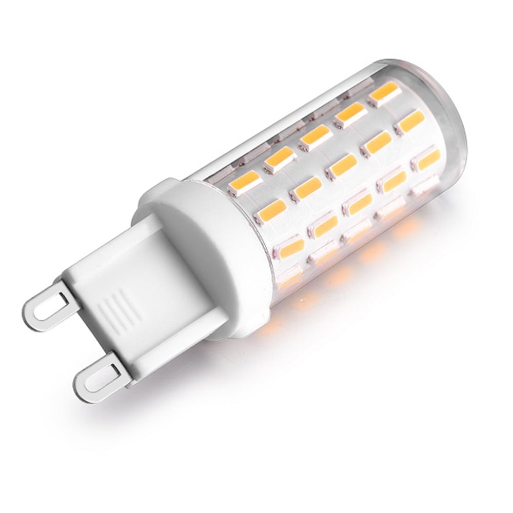 Rosnek G9 Led Corn Light LED 10 LED Spotlight Pack, 4W for White 4014 Light, Power Bulb 54LEDs Flicker No Bulb Crystal AC110-240V SMD High