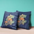 thumbnail image 4 of Flamingo with Flower Indoor/Outdoor Pillow with Removable Cover in Green Black Blue20x20, 4 of 5